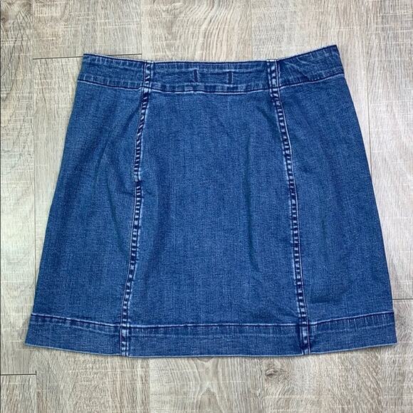 MADEWELL Women's Stretch Denim Asymmetrical Mini Skirt - Picture 10 of 10